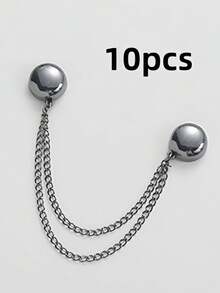 1 cái/10 cái khuy cài tay áo từ tính không đường may, dụng cụ rút ngắn gấu áo thun đa năng, kẹp ống quần, phụ kiện thắt eo khăn trùm đầu, ghim cài không cần kim cho áo khoác cardigan, khăn choàng, cổ tay áo, gấu áo, dùng trong lễ hội, du lịch. - Nhiều màu - Xem 13