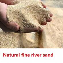 500g/1000g Natural Fine River Sand - Golden Landscape Sand Suitable For Aquarium, South American Cichlids, Loaches And Amphibious Reptiles Habitat, Aquatic Plant Substrate, Aquarium Friendly Substrate - Yellow - View 11