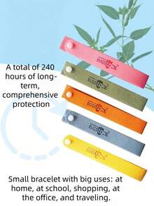 Pulsera vegetal para adultos, brazalete anti-mosquitos de verano, sin repelente - A - Ver 8