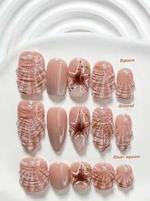 10pcs/Set Valentine's Day Handmade Nail Art Kit, Includes White Flower & Bow Decor, White & Red Gel Nails, French Polka Stickers, Heart Painting, Silver Beads Embedded, 3 Sizes Available: Almond/Square/Coffin Shape, With Set, Suitable Sweet Ladies & Girls, Valentine's Day/Party/Daily Wear Nail Supplies Handmade Press On Nails - 多色 24 - 查看 13