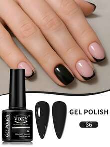 VOKY 3件套黑白粉色凝胶指甲油 - 持久沙龙级美甲效果，四季居家使用，馈赠亲友的完美礼物，指甲油套装 - 彩色 - 查看 11