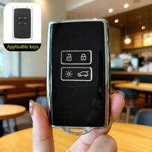 1 pieza Funda protectora práctica de TPU para llaves de coche, adecuada para los modelos Renault Captur, Koleos, Kadjar, Arkana, Megane, Duster, Sandero - Cubierta de llave - Ver 13