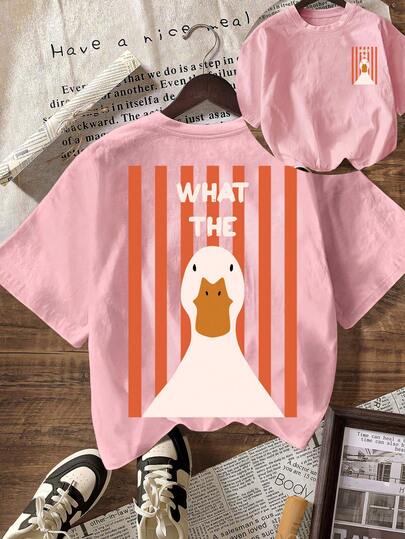 WHAT THE Summer Tops For Women, Holiday Outfits For Women, T-Shirts For Women, Summer Outfits, Casual Blouses For Women, Women's Casual Round Neck Short Sleeve T-Shirts Pink