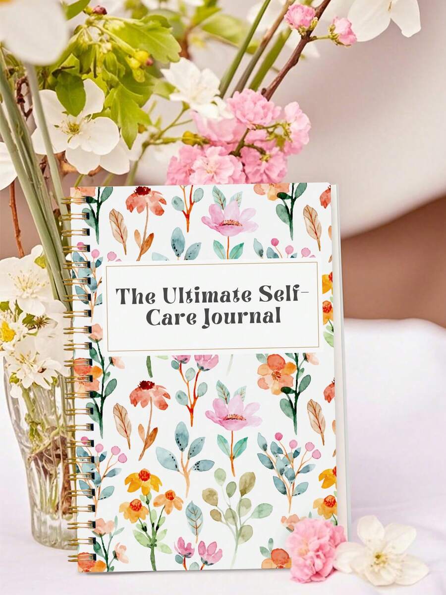 Trees A5 Size Self-Care Butterfly Themed Notebook, Daily Health Diary For Skincare Tracking, Mood, Habits And Personal Growth, Women's Daily Planner Diary, Teacher's Day/Mother's Day Gift