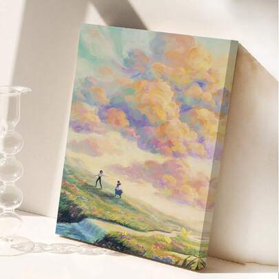 One Piece Of &Quot;Howl And Sophie&Quot; – Beautiful Sunset Scenery | Art Print, Movie Poster, Wall Decor For Home Living Room And Office, Perfect Gift And Wall Hanging.