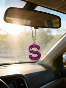 1 chiếc mặt dây chuyền trang trí nội thất ô tô đính đá toàn bộ chữ cái A-Z, mặt dây chuyền gương chiếu hậu ô tô, vật trang trí nội thất ô tô. - Một cỡ 3 - Xem 31