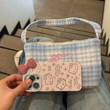 SANRIO Túi đeo nách hình mèo dễ thương, túi đeo vai cao cấp, túi xách tay đa năng tiện dụng, túi tote. - Nhiều màu - Xem 9