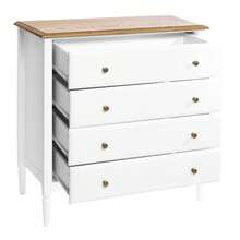 Atmosphera Solen Dressing Table With 4 Drawers 80x40x85.5cm - White - View 3