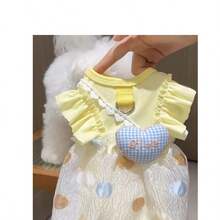 新款宠物狗猫公主裙，适合泰迪犬、博美犬、马尔济斯犬、比熊犬等。 - 黃色 - 查看 3
