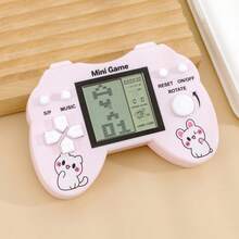 Oversized Game Controller Shaped Classic Large Screen Pixel Game Handheld Console, Nostalgic Retro Toy For Kids & Students - Multicolor - View 8