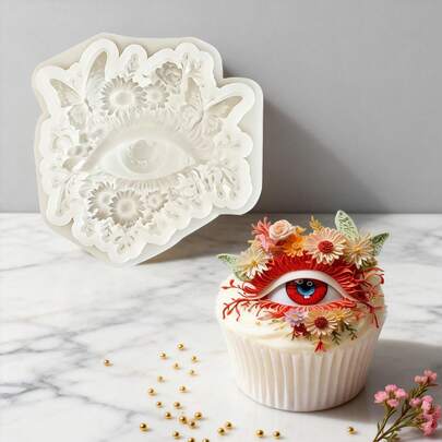 Khuôn làm fondant hình trăng và gấu, khuôn silicon hình mặt trời và mắt, khuôn silicon làm bánh tiện dụng trong nhà bếp, thích hợp để làm thạch, bánh pudding, bột nhào, trang trí bánh cupcake, đồ thủ công bằng đường, sô cô la, trang trí bánh, bánh quy, thạch cao, đất sét polymer, xà phòng, mặt dây chuyền, móc khóa, nhựa, nến, đồ trang trí nhà cửa, thích hợp cho các bữa tiệc ngày lễ và trang trí món tráng miệng.