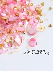 1 Túi/25g Bột thủy tinh vỏ sò màu hồng, Vật liệu độn trang sức, Vật liệu thủ công DIY - Vật liệu làm móc khóa sáng tạo, Thích hợp cho đồ thủ công DIY, đúc nhựa, làm trang sức, trang trí cốc, vật liệu thủ công DIY. - Nhiều màu - Xem 4