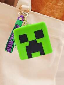 Minecraft 我的世界硅胶包钥匙扣收纳袋小钱包学生礼物 - 彩色 - 查看 12