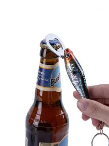 GOTURE 1个创意鱼饵造型啤酒瓶起子，户外家居礼品节日礼物饮料瓶起子 - 彩色 - 查看 7
