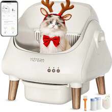 Cat-Ear Automatic Self-Cleaning Cat Litter Box – Smart Sensors, APP Control & Health Monitoring, Low Noise, Odor Control, Easy Clean, For Multi Cats, Large Cats, Modern Pet Homes,Cat Stuff - US B Type Plug(110-127V) - View 9