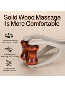 Rouleau de massage des doigts en bois - Masseur portable apaisant pour les mains et les articulations des doigts, outil confortable, cadeau parfait, cadeau de fête/anniversaire/unisexe - pratique - Voir 6