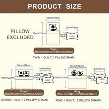 2/3件套鸢尾花床罩套装（床罩*1，枕套*1/2，不含枕芯），时尚印花设计，优雅透气舒适，面料柔软，适用于卧室、酒店、客房，四季皆宜。 - 查看 5