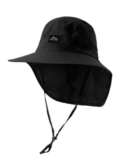 1pc Solid Color Shawl Sun Hat, Polyester Fiber Versatile Sun Protection Hat Suitable For Outdoor, Hiking, Camping, Travel, Great Gift For Family, Friends, Boyfriend/Girlfriend, Suitable For Christmas, Mother's Day, Father's Day, Teacher's Day, Birthday