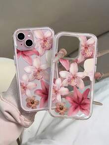 Botanical Grace! Transparent Floral Design TPU Phone Case, Compatible With IPhone 11/12/13/14/15/16/16 Pro Max/12 Pro/13 Pro/14 Pro/15 Pro/16 Pro/14 Plus/15 Plus/16 Plus/12 Pro Max/13 Pro Max/14 Pro Max/15 Pro Max/16 Pro Max, 17/17 Pro/17 Pro Max/Air, Soft Touch Finish - Multicolor - View 1