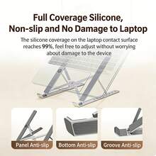 HP ZJ20 筆記型支架 電腦支架 散熱器 筆記型散熱器 鋁合金 便攜式直立式增高架 - 查看 4