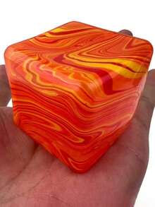 1pc Nee Doh Marbled Malt Candy Stress Relief Toy, Marbled Malt Candy Stress Relief Toy, Malt Candy Squeeze Toy, Ice Transparent Texture, Malt Candy Fragrance Squeeze, Suitable For Teenagers/Adults, Great For Birthday Gifts, Holiday Gifts, Gifts, Toys, Available In Purple, Green, Orange, Pink, Small And Large Sizes - Multicolor - View 17