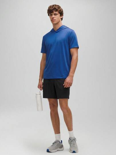 CZRLHYT 男士户外运动短袖健身防晒上衣，透气速干超柔软修身轻便运动套头衫