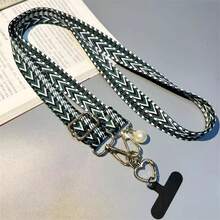 Dây đeo cổ/vai dệt kiểu retro, có thể điều chỉnh, dùng cho điện thoại, máy ảnh, thiết kế đa năng. - Nhiều màu - Xem 13