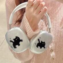 1个创意独特黑猫设计保护套，兼容苹果Max耳机 - 彩色 - 查看 4