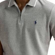 Polo Ralph Lauren Men's Classic Stretch Mesh Short Sleeve Polo With Embroidered Logo - Grey - View 4