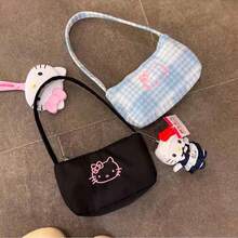 SANRIO Túi đeo nách hình mèo dễ thương, túi đeo vai cao cấp, túi xách tay đa năng tiện dụng, túi tote. - Nhiều màu - Xem 11