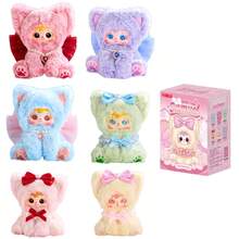 1个毛绒盲盒，可爱ABS脸猫咪玩偶吊坠，360°旋转眼睛，6款常规款+1款隐藏天使毛绒猫款（4%概率），女孩收藏甜美礼物（非毛绒） - 隨機一個 - 查看 2