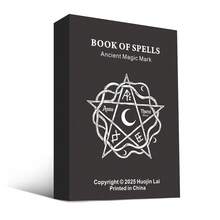 1 Box, HEART BRIDGE Magic Spell Card Game, Tabletop Leisure Game, Create And Explore Your Own Mysterious Magic And Spell , Collector's Item Small Gift, Magic Spell Themed Halloween/Christmas/Thanksgiving Gift, Suitable For Game Night. | 35 Cards | - Black - View 6