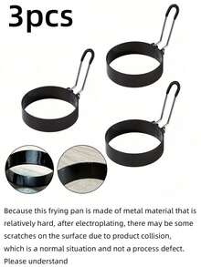 1 件装不锈钢圆形不粘煎蛋圈，带硅胶防烫手柄，煎蛋模具 - 彩色 - 查看 13