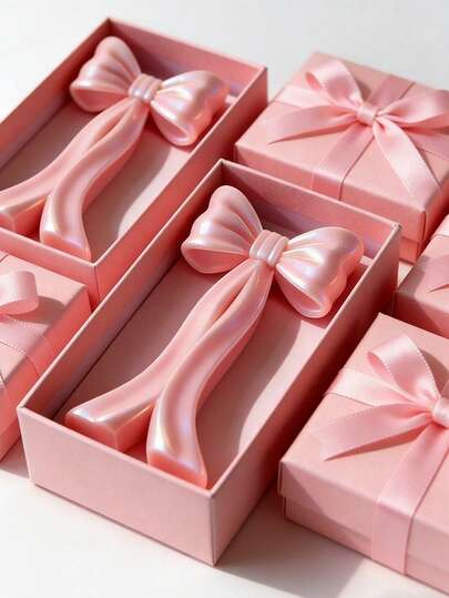 1pc Reusable Silicone Bowknot Candle Mold, Easy To Clean, Suitable For DIY Candle, Soap And Epoxy Resin Art Crafts, Great For Home Decor And Gifts For Valentine's Day, Easter, Mother's Day, Wedding Season, Birthday