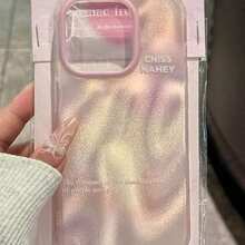 Cute 3D Gradient Glitter Phone Case, Compatible With IPhone 17 Pro Max, 17 Pro, 17 Air, 16, 15, 14 Plus, 13, 12 Pro Max, 11, Luxury Shiny Protective Soft Cas - Pink - View 1