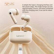 Lenovo 联想EA230经典入耳式耳机，蓝牙5.4稳定连接，超低延迟，超长续航，HiFi音质，智能通话降噪，佩戴舒适 - 查看 7