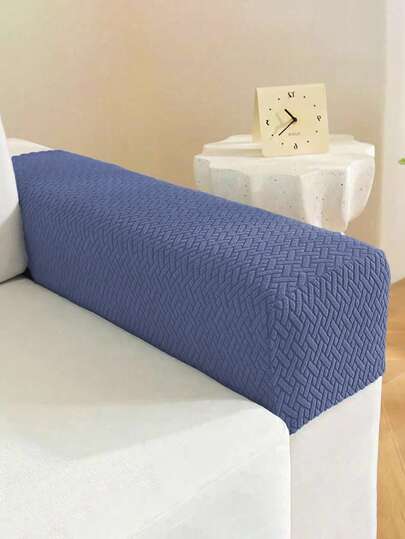 1套（2件）抽象弹力提花沙发扶手套，加厚防滑通用扶手椅保护套，柔软保暖沙发扶手套，扶手椅套，沙发扶手套