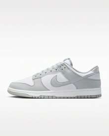 Nike Dunk Low Retro 'Essential Edition' - Premium Genuine Leather Low-Top Sneakers | Viral 2026 Classic Basketball Silhouette | High-Quality Daily Lifestyle Trainers | Comfortable Padded Streetwear Staples | Authentic Unisex Sportswear - 灰色 - 查看 13