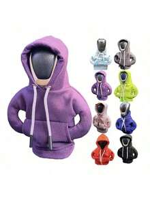 Hoodie Car Gear Shift Cover Fashion Gearshift Hoodie Car Gear Shift Knob Cover Manual Handle Gear Sweatshirt Change Lever Cover - A - View 3