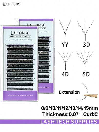 10 Hàng Mi Nối Tóc Cá Nhân Độ Cong C YY/3D/4D/5D Tự Nhiên Mềm Mại Nhẹ Mịn Tự Làm Mi Nối Tóc Cụm Có Thể Tái Sử Dụng Mỏng Nhẹ, Dày Dài, Mềm Mịn Chuyên Nghiệp Dùng Tại Salon Tại Nhà Cho Trang Điểm Hàng Ngày Và Dự Tiệc