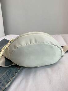 1个纯色尼龙腰包，休闲斜挎腰包，轻便臀包，简约单肩包，配有可调节肩带，适合男孩/女孩/青少年/学生/年轻人，可用于旅行/健身/跑步/日常穿搭 - 彩色 - 查看 10