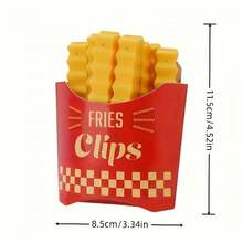 Chip-Shaped Sealing Clips, 12 Pcs, For Sealing Snacks, Food Clips, Condiment Sealing Strips For Plastic Bags MKOP - Yellow - View 8