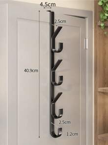 1个/2个装碳钢门钩 - 重型金属多功能毛巾架 | 节省空间的垂直设计收纳挂钩架 | 浴室门钩毛巾架，钛色，无需钻孔，适用于卧室，是母亲节、毕业季、解压玩具、生日礼物和收纳工具的绝佳选择。 - 彩色 - 查看 13