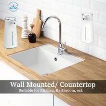 400ml Automatic Foam Soap Dispenser, Wall-Mounted, 2 Modes Adjustable, Contactless Rechargeable Electric Liquid Soap Dispenser, Suitable For Commercial Or Home Use - M9 - View 2