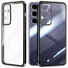 超薄透明电镀保护壳，兼容三星 Galaxy S26/S26 Plus/S26 Ultra/S25FE/S25 Ultra/A17/A16/A36/A56/A26/A57/A37 智能手机 - 黑色 - 查看 17