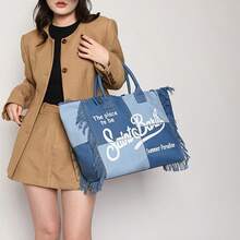Women Tote Bags - 藏蓝色 - 查看 5