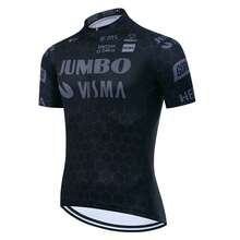 UCI BORA 1pc JUMBO Breathable Quick-Dry Men's Summer Short Sleeve Cycling Jersey - Black - View 11