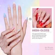Beetles Spring Gel Polish Set - Fingertip Palette, 32 Colors Valentines Polish Set With Base Top Coat - 20 Color Awakening Alice - View 4