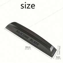 1pc Silicone Car Squeegee, Soft Rubber Surface Fits Tightly To Glass, No Damage To Car Paint Or Glass, Ergonomic Handle, Streak-Free Drying And Cleaning Tool For Car Windows, Winter Water Removal Car Care Essential - 1pc Car Wash Wiper - View 9