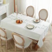 Pahajim Nappe de cuisine - Blanc-Vert - Voir 2